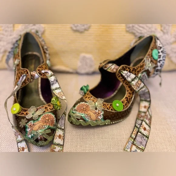 Custom~HandMade~One-of-a-Kind!! Mary Jane with unique wedge, US8/EU39/UK40. - Picture 5 of 12